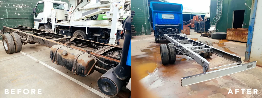 ecostrip-before-after-abrasive-blasting-media-automotive-web-truck-rust-renew